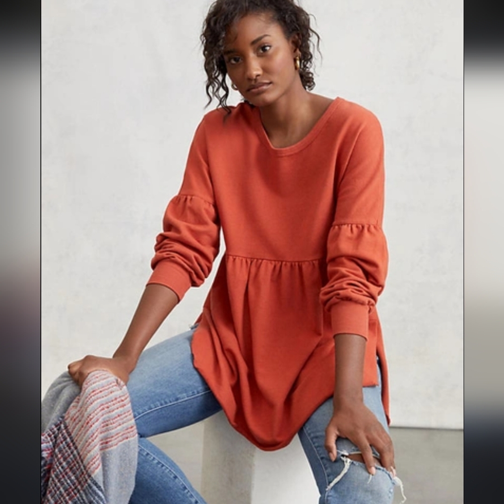 Anthropologie T.la Orange Crissy Sweater